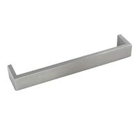 Accuride MG.73192.20 Mirach LA - Tirador para muebles (192 mm, 198 mm, mango cuadrado, acero inoxidable cepillado), color plateado