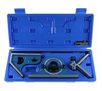 Accusize - 3 piezas de escuadras combinadas con transportador; Escuadra deslizante, transportador, escuadra centrada con tuerca de bloqueo; regla. #0000-8101