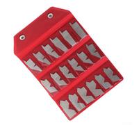 Accusize Industrial Tools - Juego de 18 medidores de ángulo de acero inoxidable de 5 a 90 grados x 5 grados para maquinistas e inspectores