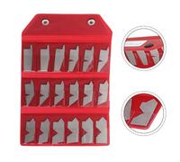 Accusize Industrial Tools - Juego de manómetros de ángulo de acero inoxidable de 18 piezas, 5-90 grados x 5 grados, para maquinistas, fabricantes de herramientas e inspectores