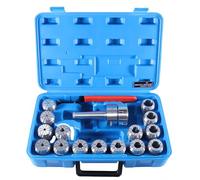Accusize Industrial Tools Portabrocas ER40 de vástago MT3 con kit de pinzas de 15 piezas, 1/8 pulgadas - 1 pulgada por 16, sistema de pinza cónica Morse, 0223-0308