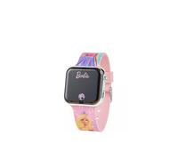 Accutime Barbie Sparkles - Reloj de pulsera digital LED para niños, Rosado, Estampado de personajes