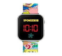 Accutime Bob Esponja Squarepants SGB4160 - Reloj LED con correa impresa multicolor