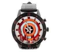 Accutime Captain América Shield Glitch Reloj analógico