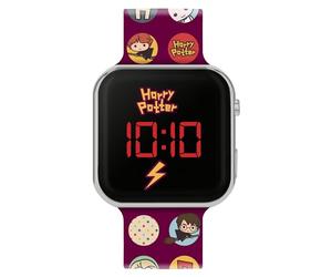 Accutime Harry Potter Reloj LED Digital para niños con Correa de Silicona roja HP4155