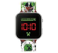 Accutime Minecraft Creeper MIN4181 - Reloj LED para niños, verde, moderno, Verde, Moderno