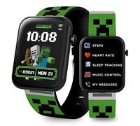 Accutime Minecraft MIN4363ARG - Reloj inteligente con correa impresa verde para niños
