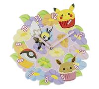 Accutime POK3182 Pokémon Multicolor Flor Reloj de pared Niños Salón, Dormitorio, Cocina