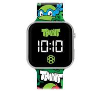 Accutime Reloj con pantalla LED de las Tortugas Ninja Mutantes Adolescentes con correa de silicona para niños