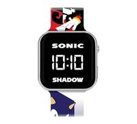 Accutime Sonic and Shadow The Hedgehog - Reloj con pantalla LED y correa de silicona para niños