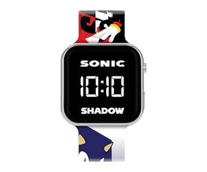 Accutime Sonic and Shadow The Hedgehog - Reloj con pantalla LED y correa de silicona para niños