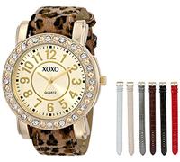 Accutime XOXO - Pantalla analógica de Cuarzo para Mujer, Blanco, Movimiento de Cuarzo