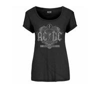 ACDC Black Ice Camiseta chica Licencia Oficial Manga Corta ladies RockOff ACDCTS