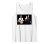 ACDC Bon Scott & Angus Young Bebiendo por Dick Barnatt Camiseta sin Mangas