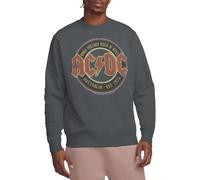 ACDC EST. '73 Crew Sweatshirt Sudadera, Gris Oscuro, L Unisex Adulto