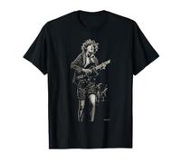 ACDC Highway To Hell Live Angus Young por Dick Barnatt Camiseta