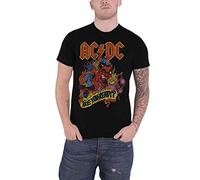 ACDC AC/DC Are You Ready Camiseta, Negro (Black Black), Medium para Hombre