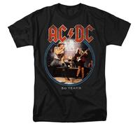 ACDC - Logo Tour - Camiseta De Manga Corta Unisex Para Adultos - Negra