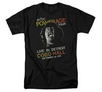 ACDC - Powerage Tour - Camiseta De Manga Corta Unisex Para Adultos - Negra