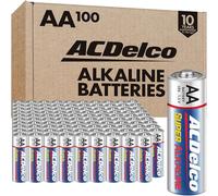 ACDelco AA Batteries, Alkaline Battery, Bulk Pack, 100 Count