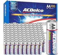 ACDelco AA Batteries, Alkaline Battery, Bulk Pack, 100 Count