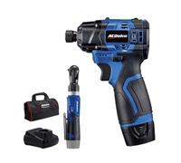ACDelco ARW1209-K15 G12 Series 12V Li-ion inalámbrico 3/8' llave de trinquete y destornillador de impacto Combo Kit de herramientas