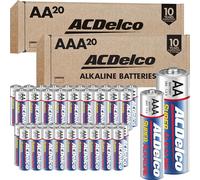 ACDelco Super pilas alcalinas, 20-Count de Aa y 20-count de AAA