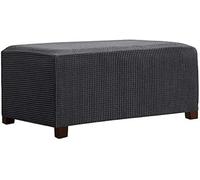 Acdler Funda de Puff Rectangular a Prueba de Polvo, Otomana Jacquard, con Parte Inferior Elástica y Retirable, Lavable, Adecuado para Sala de Estar
