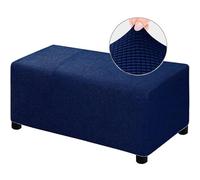 Acdler Rectangular Funda Otomana Terciopelo Elastico Funda De Puff Sofa Funda Reposapies, Funda para Taburete Protector De Puff Retirable Lavable, para Sala (Color : A10, Size : 83-101cm)