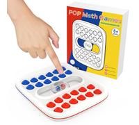 Acdolf Juego Innovador 2 en 1 para 2 Jugadores - Shut The Box & Pop It, Juego de Dados con Dados Integrados, Juguete Educativo de Silicona, Regalo de Viaje para Niños