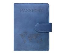 ACdream Combo de tarjetero para pasaporte y vacunación, funda con ranura para tarjeta de vacunación CDC, protector organizador de documentos de viaje de cuero, con bloqueo RFID, para mujeres y hombres