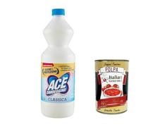 ACE Candeggina Classic Bleach - 6 x 1000 ml + Italian Gourmet Polpa di Pomodoro 400 g