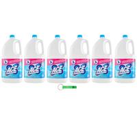 Ace Candeggina Classica - Líquido blanqueador para superficies y ropa (6 unidades, 3 L, incluye llavero Beni Culinari gratuito)