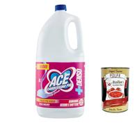 ACE Candeggina Più Denso Aroma Floreale, blanqueador espeso, aroma floral 3L + Polpa italiana gourmet 400 g