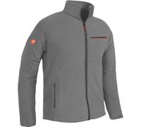 ACE Chaqueta Polar - Cálida Chaqueta Outdoor para Hombre - Chaqueta para Hombre sin Capucha - Cremallera y Tres Bolsillos - Gris - L
