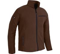 ACE Chaqueta Polar - Cálida Chaqueta Outdoor para Hombre - Chaqueta para Hombre sin Capucha - Cremallera y Tres Bolsillos - Marrón - 3XL