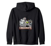 Ace Checkmate Tennis Ajedrez Peón Victoria Jugador Sudadera con Capucha