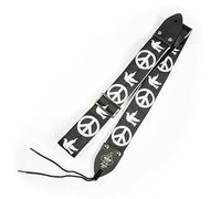 Ace Correa de guitarra estilo vintage palomas de paz diseño negro y blanco