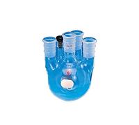 ACE Cristal 6955 - 12 cinco cuello ebullición Frasco, fondo redondo, Capacidad de 1 L), centro de 24/40 conjunta, tres 24/40 conjunta, uno # 7 parte conjunto