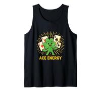 Ace Energy - Trébol de la Suerte con Poder de Triple ases Camiseta sin Mangas