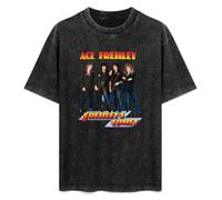 Ace Frehley Frehley's Comet T-Shirt Graphic Printed tee Shirt Mens Black Shirt M