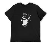 Ace Frehley Men's T-Shirt Unisex Black Cotton Print tee Shirts L