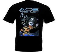 Ace Frehley Poster v15 T Shirt Hard Rock Heavy Metal Black XL