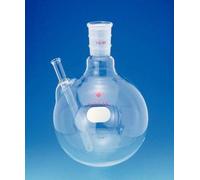 ACE Glass 6935-09 - Botella de agua con cuello redondo, 250 ml de capacidad, 24/40 de junta central, puerto de tubo con cuentas