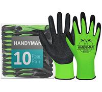 ACE Handyman Guantes de trabajo - Guantes de protección para el trabajo - EN 388 - Talla 08/M (Paquete de 10)