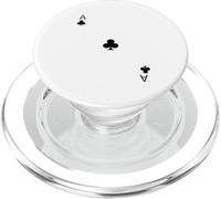 Ace of Clubs - Divertidos Disfraces de Halloween fáciles en la Parte Delantera y Trasera PopSockets PopGrip para MagSafe
