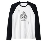 Ace of Cups Tarot Café Barista Jugando a Las Cartas Latte Camiseta Manga Raglan