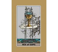 Ace of Cups - Tarot Card Notebook - Card No.41 (Color Ed.): A5 Ruled Lined Tarot Journal Diary Sketchbook Notebook - Ace of Cups (New Beginnings and Emotional Fulfillment)