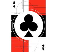 Ace of Diamonds & Clubs Notebook - Modern Playing Card Design: Graphic Journal | Matte Cover | 60 Lined Pages | Red & Black Aesthetic | Gift for Card Players