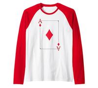 Ace of Diamonds | Disfraz de grupo Royal Flush de la realeza moderna Camiseta Manga Raglan